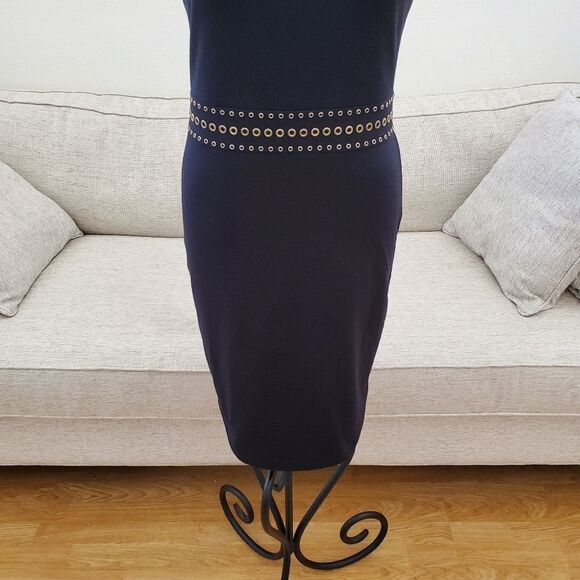 Michael Michael Kors Grommeted Cap-Sleeve Dress - Picture 5 of 14